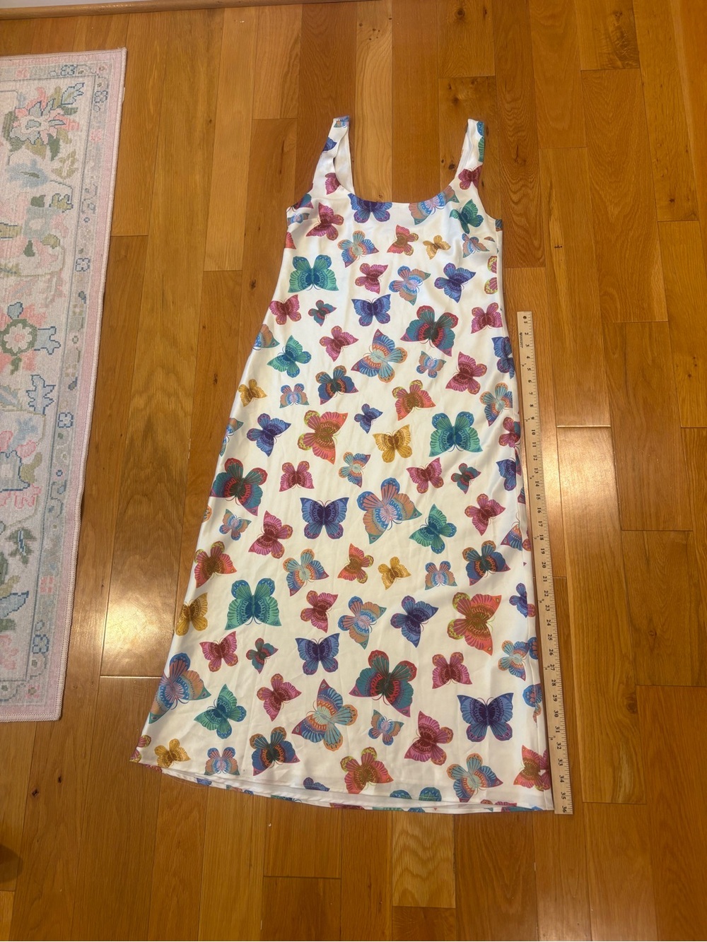 Show Me Your Mumu Serenade Slip Dress Size Large Butterly Pattern - Picture 7 of 7